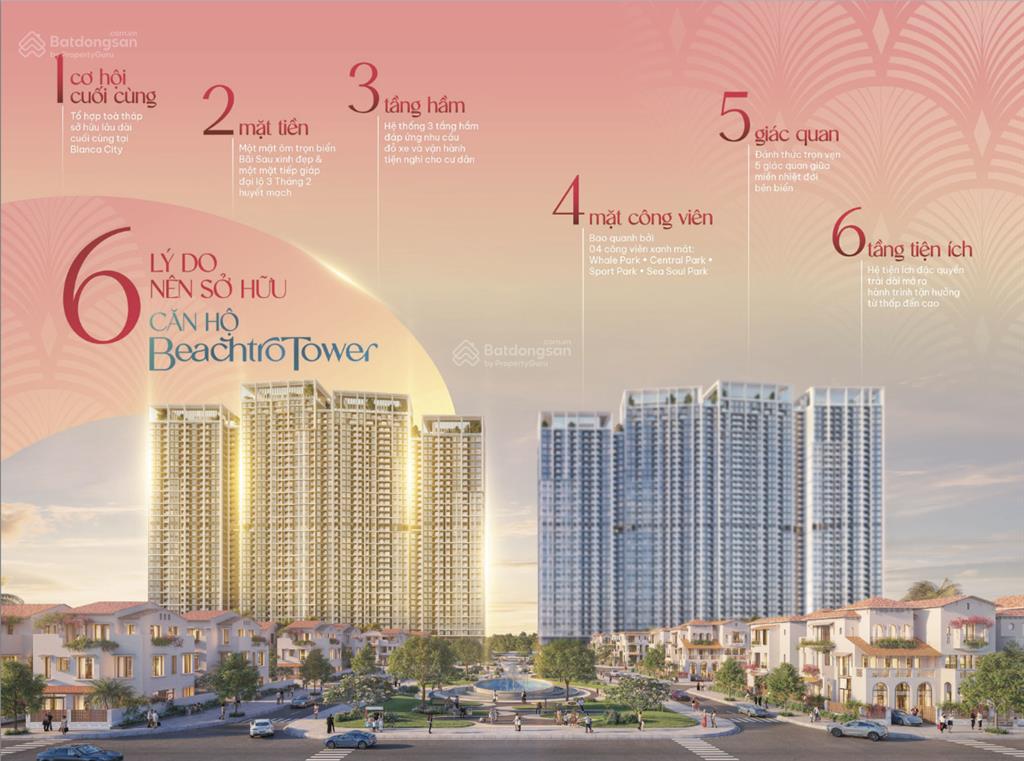 Đã có giá bán toà beachtro tower blanca city, tổng mức chiết khấu 22%.  sớm chọn căn định danh