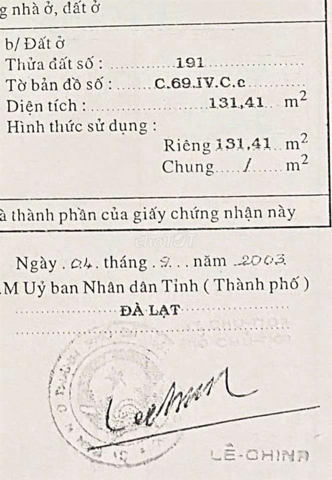 BÁN NHÀ ĐƯỜNG HOÀNG VĂN THỤ PHƯỜNG XUÂN HƯƠNG TP ĐALAT 