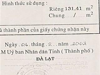 BÁN NHÀ ĐƯỜNG HOÀNG VĂN THỤ PHƯỜNG XUÂN HƯƠNG TP ĐALAT 