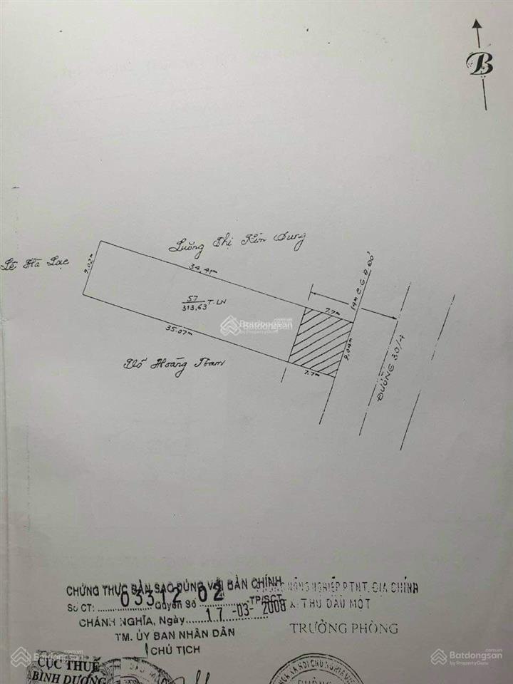 Đất mặt tiền 30/4, phường chánh nghĩa, tp tdm, dt 314m2,  0964 859 *** trân trọng