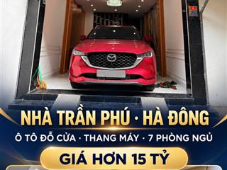 Bán nhà phân lô trần phú hà đông 51m2 5 tầng thang máy  ô tô đỗ cửa  7pn dòng tiền