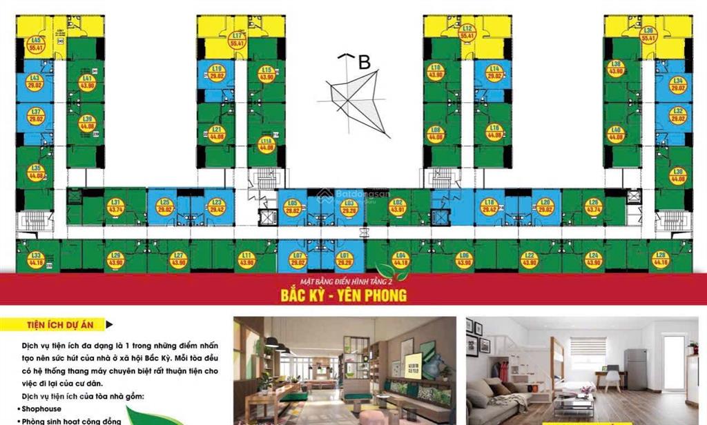 Bán chung cư 33m2, 985 triệu tại a14, nhà ở xã hội bắc kỳ, bắc ninh giá tốt