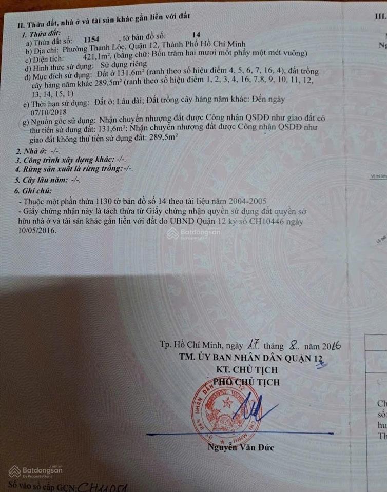 Bán đất mặt tiền tl37  view sông sg cạnh cđ điện lực 72m2 có 52m2 tc giá 4.65 tỷ thương lượng