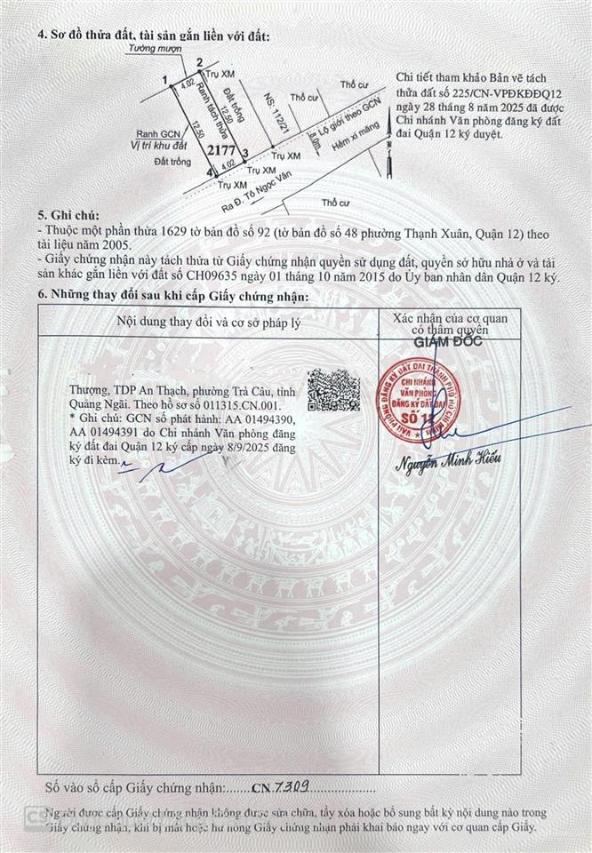 Đất q12 chợ minh phát thạnh xuân 22 hẻm 8m ô tô thông sổ riêng không lộ giới