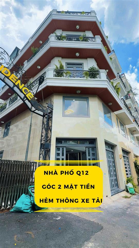 Nhà 4 lầu, góc 2 mặt tiền tx24, hẻm ô tô thông, khu bảo minh tô ngọc vân, full nội thất cao cấp