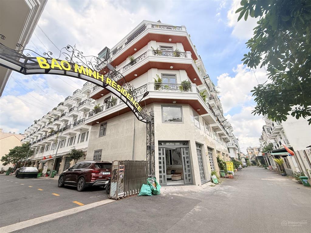 Nhà 4 lầu, góc 2 mặt tiền tx24, hẻm ô tô thông, khu bảo minh tô ngọc vân, full nội thất cao cấp