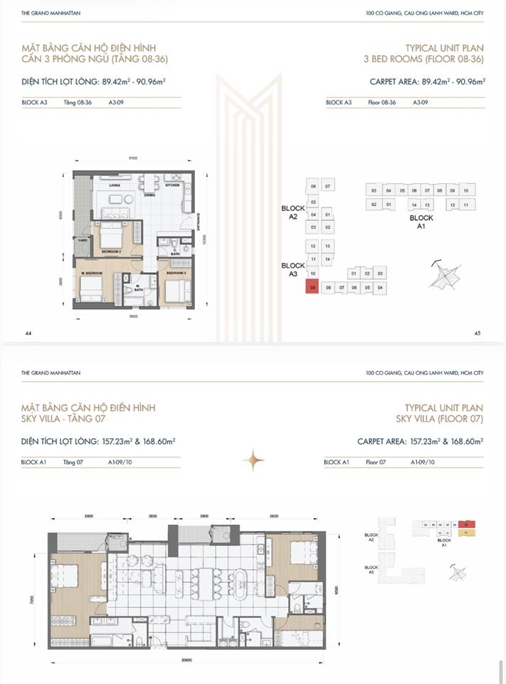 Chủ định cư cần ra hàng ngộp căn hộ 2pn the grand manhattan q1 giá rẻ dự án 0937 137 ***