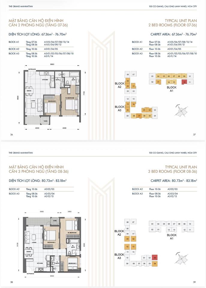 Chủ định cư cần ra hàng ngộp căn hộ 2pn the grand manhattan q1 giá rẻ dự án 0937 137 ***