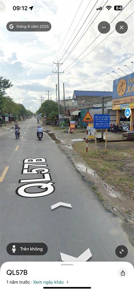Bán nhà đất 1505m2 mặt tiền ql57b kcn phú thuận, bình đại, bến tre