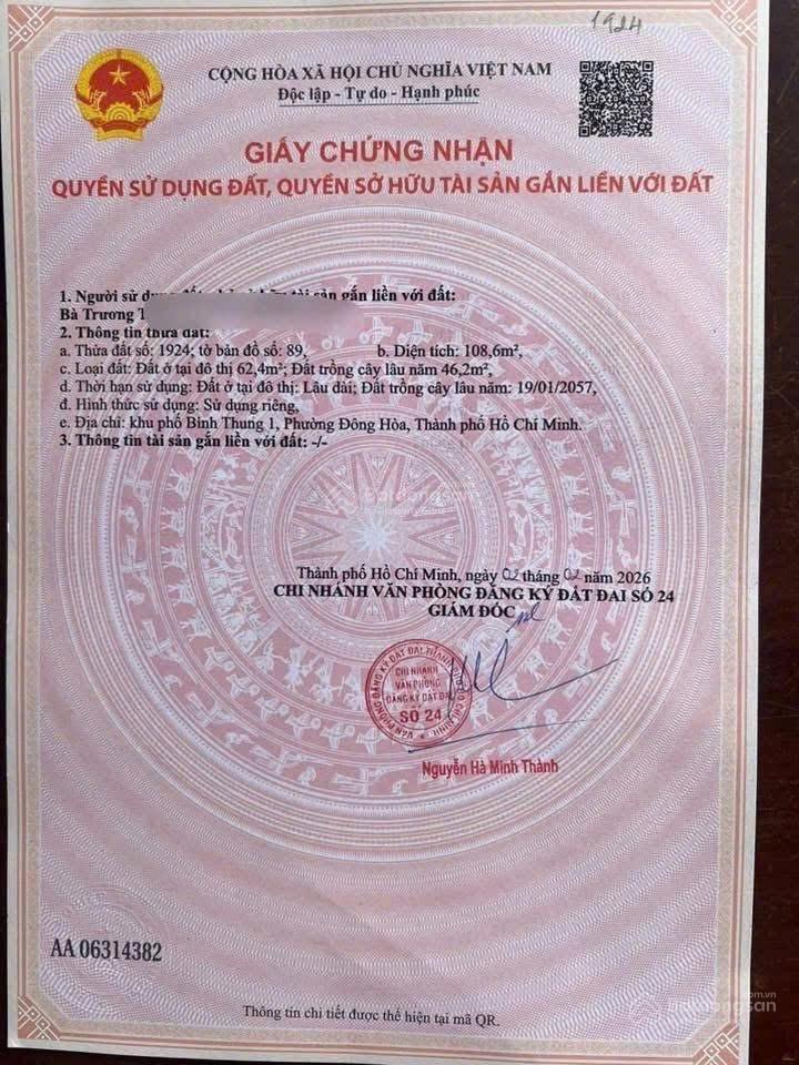 Đất phường bình an  tp dĩ an đối diện kdc phú hồng thịnh 6,9,10.