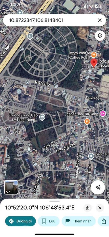 Bán nhanh 156m2 ngang 6,36m mặt tiền đường hoàng hữu nam, quận 9 giá 17,2 tỷ