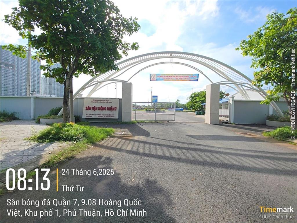 Bán đất đối diện sân vận động quận 7 đường hoàng quốc việt (giá 7,5 tỷ)
