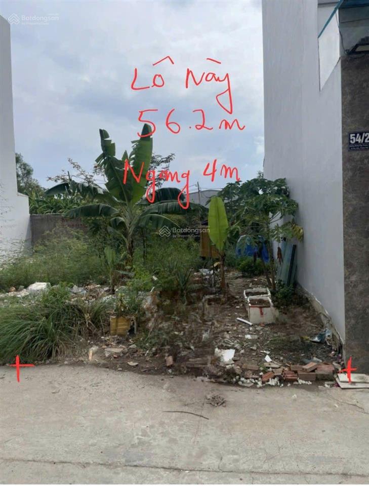 Bán lô đất 56,2m² một sẹc đường bưng ông thoàn giá 3,95 tỷ
