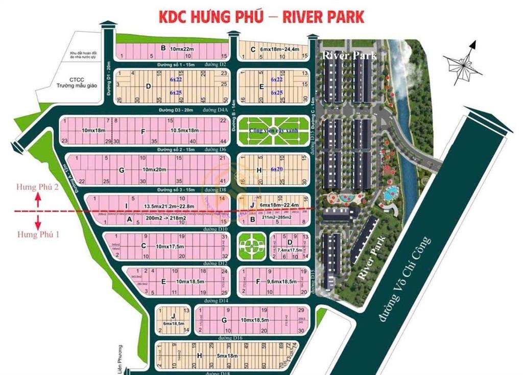 Bán lô đất 132m² khu dân cư hưng phú giá 10,9 tỷ