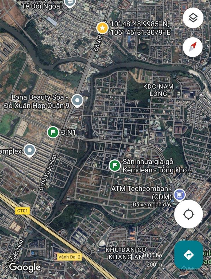 Bán lô đất biệt thự 200m2 kiến á đường liên phường giá 78 triệu/m2