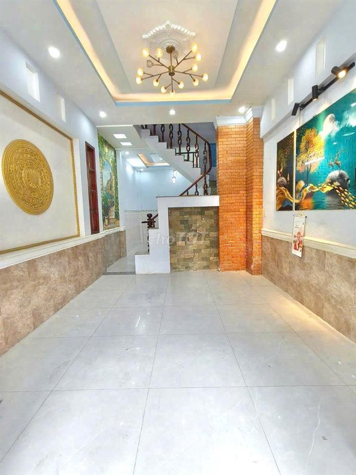 nhà 4-12m sát aeon mall tân phú trệt 2 lầu sân thượng 12.5 củ