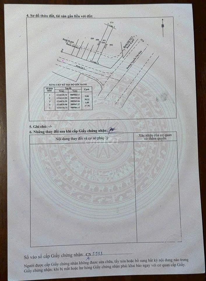 Bán Đất Tân An Hội Củ Chi 189.6m2 (132.8m2 Thổ Cư) Sổ Sẵn Chỉ 550Tr
