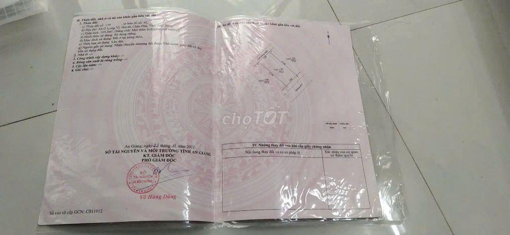 Bán nhà riêng 210m2 MT 14m tại Châu Phú dọn vào ở ngay