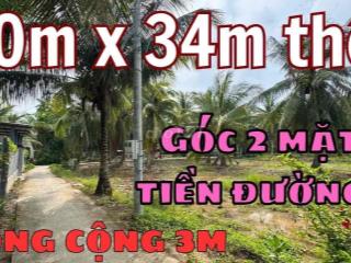 Góc 2 mặt tiền đường công cộng, chia lô cũng Ok nữa  Tổng 722m2 , sẵn