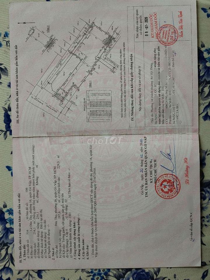 Bán đất tặng dãy phòng trọ và nhà cấp 4 hẻm 467 Lê Đức Thọ P16