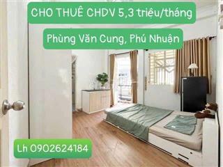 CHO THUÊ CHDV PHÚ NHUẬN 5,3 triệu/tháng
