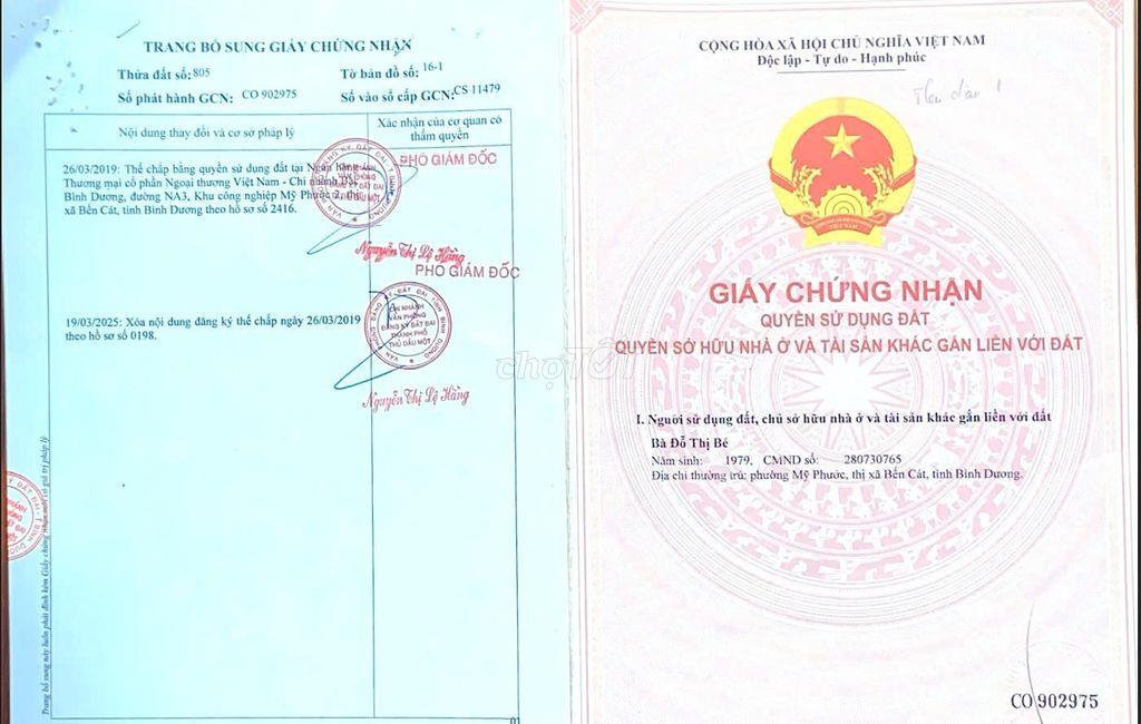 📍 BÁN ĐẤT PHẠM NGỌC THẠCH – HIỆP THÀNH CŨ, THỦ DẦU MỘT