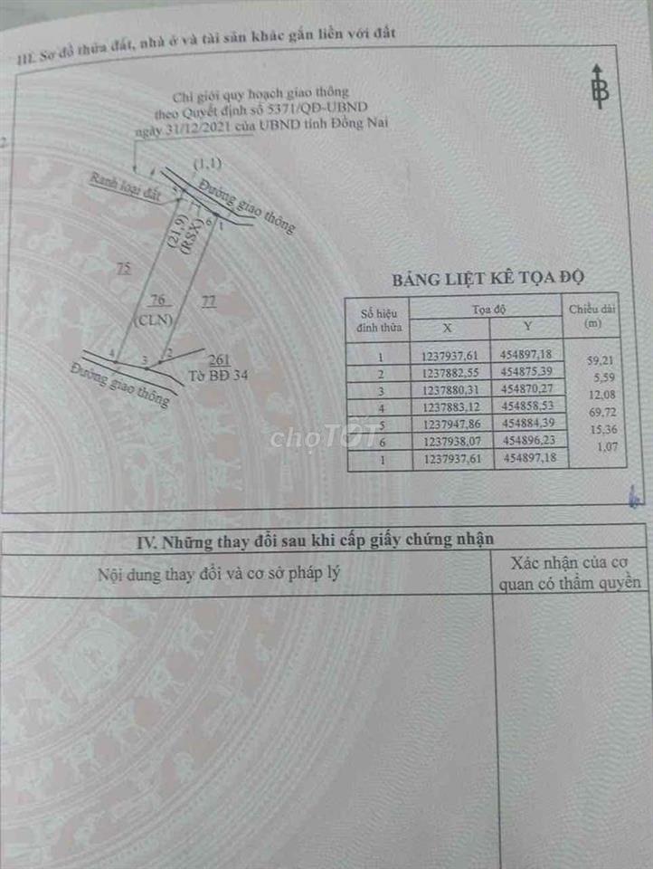 Đất hơn 1000m Định Quán cần bán lại giá mềm