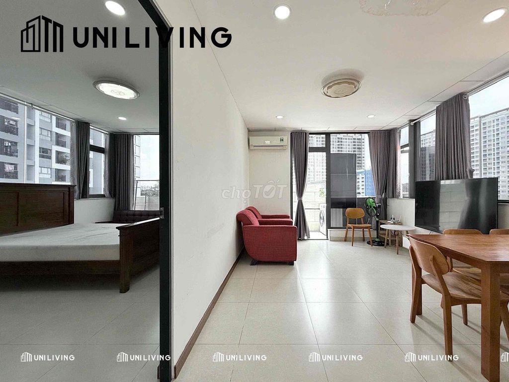 CHO THUÊ CĂN HỘ 1 PHÒNG NGỦ GẦN CẦU SÀI GÒN, FULL NỘI THẤT, CỬA SỔ TO