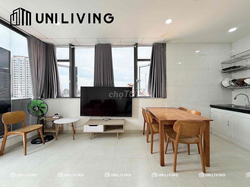 CHO THUÊ CĂN HỘ 1 PHÒNG NGỦ GẦN CẦU SÀI GÒN, FULL NỘI THẤT, CỬA SỔ TO