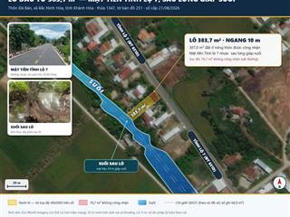 10 Mét Mặt Tiền Tỉnh Lộ 7 - Bắc Ninh Hòa, Giáp Suối Đẹp - Giá Rẻ