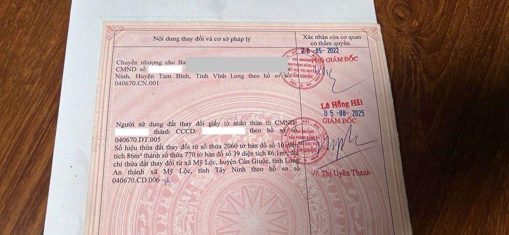 Đất mỹ lộc cần giuộc long an cũ