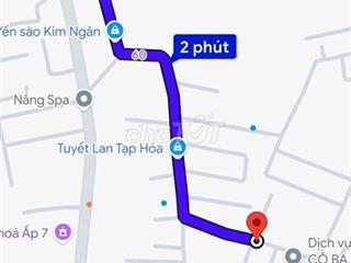 chính chủ bán đất 2 mặt tiền, ấp 7 Phùng Hưng