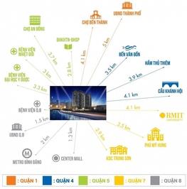 Felisa Riverside 65 m², 2PN 2WC, cửa sổ hướng Nam – 3,5 tỷ