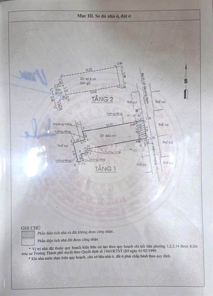 BÁN NHÀ 2 TẦNG LÊ QUANG ĐỊNH, BÌNH THẠNH – GIÁ 4,6 TỶ