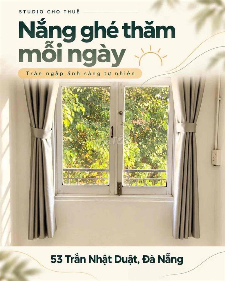 STUDIO GẦN BIỂN, BAN CÔNG RỘNG