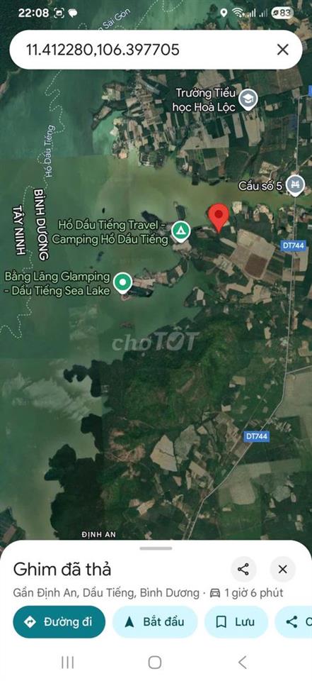 Bán đất mẫu view hồ Dầu Tiếng đẹp rẻ tại xã Định An