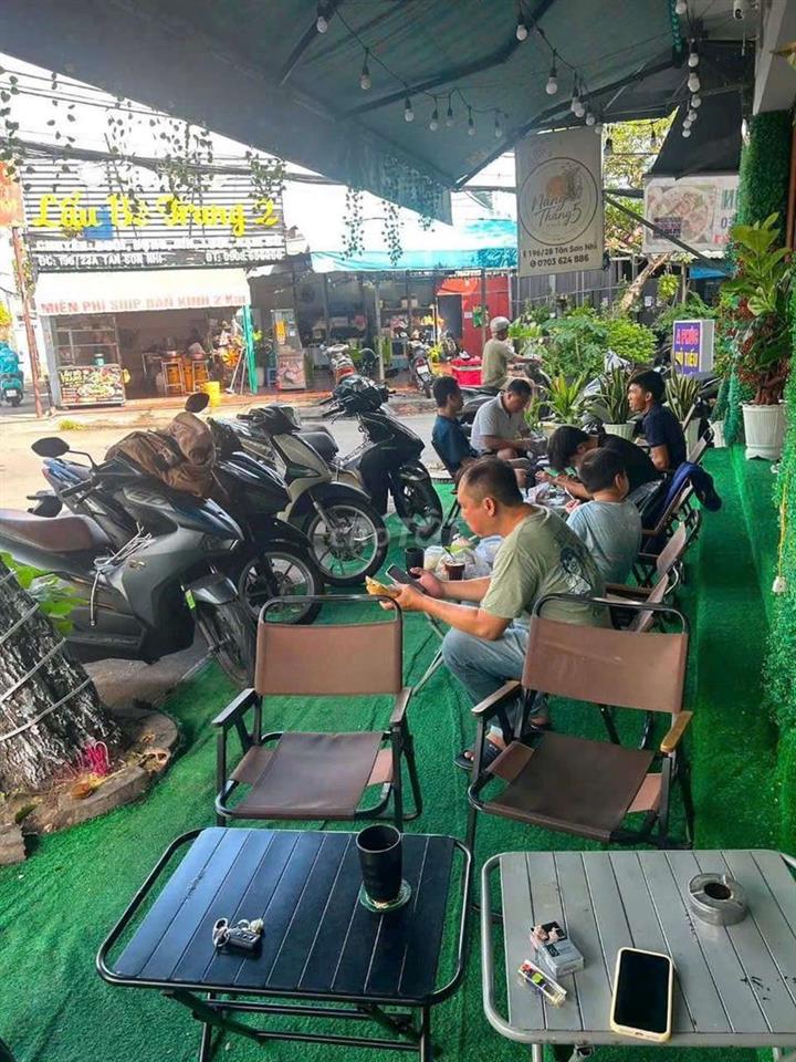 Sang quán cafe+fastfood góc 2mt Tân Sơn Nhì 130m2 có gác ở lại