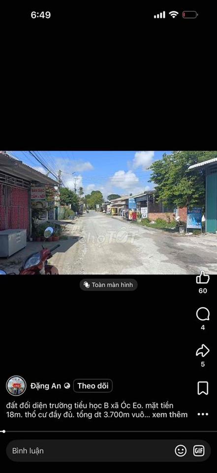 Đất VIP Óc Eo