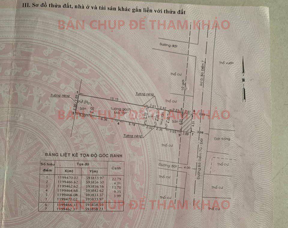 Bán nhà hẻm xe tải Bà Điểm 91,5m² đất ở, sổ riêng, gần bến xe An Sương