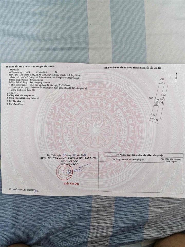 Đất ngộp giá rẻ An Bình, Châu Thành, lô gốc,5*33