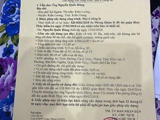 Nhà bán cấp 3 bình thủy