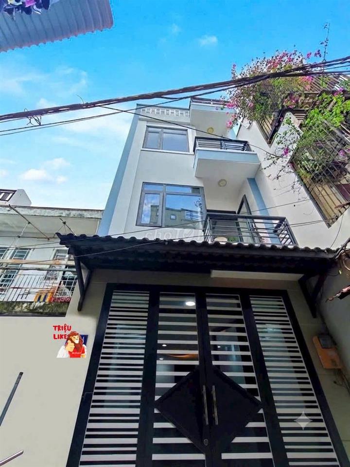 NHÀ MỚI 4 TẦNG NGAY LÊ VĂN QUỚI, MIẾU GÒ XOÀI- HẺM XE HƠI - 3PN-HƠN 3Đ