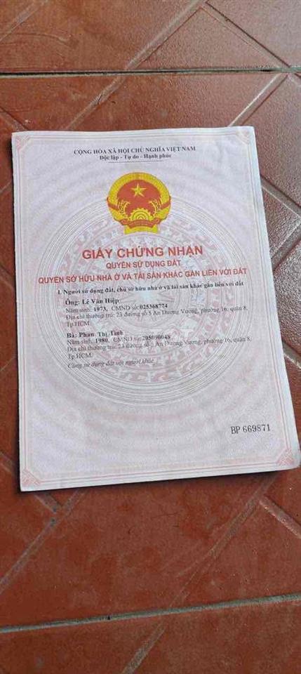 Đất sổ đỏ riêng Lê Đình Cẩn : dt: 8mx14m giá 1ty850 .  Mặt tiền hẻm nh