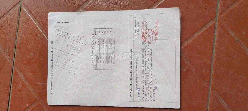 Đất sổ đỏ riêng Lê Đình Cẩn : dt: 8mx14m giá 1ty850 .  Mặt tiền hẻm nh