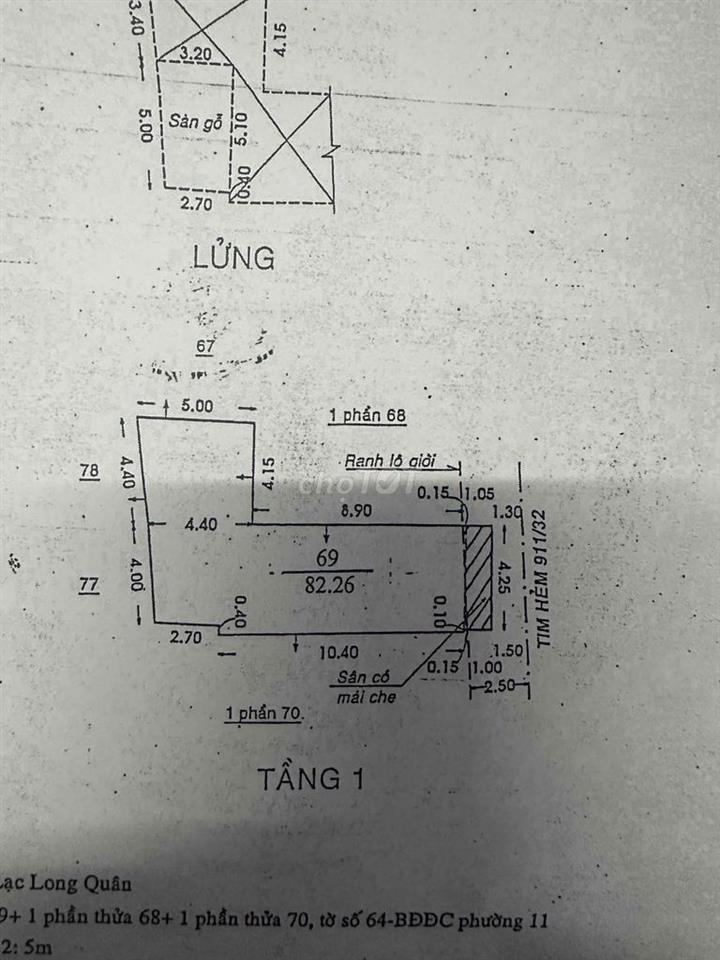 bán nhà hẻm lạc long quân