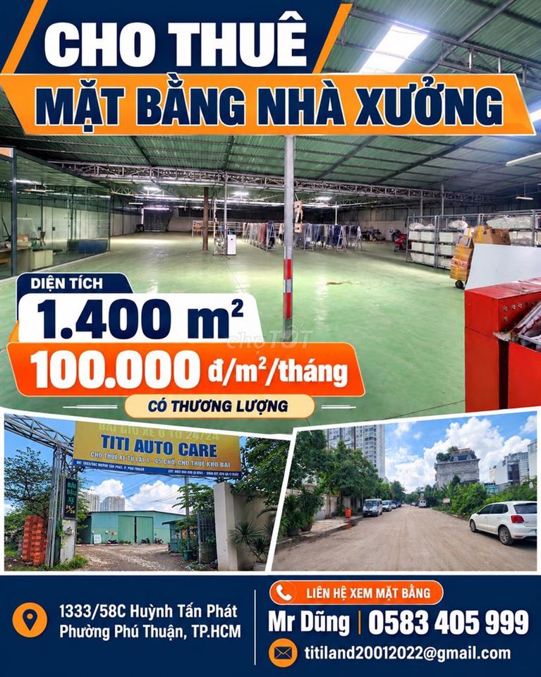 CHO THUÊ NHÀ MÁY/XƯỞNG