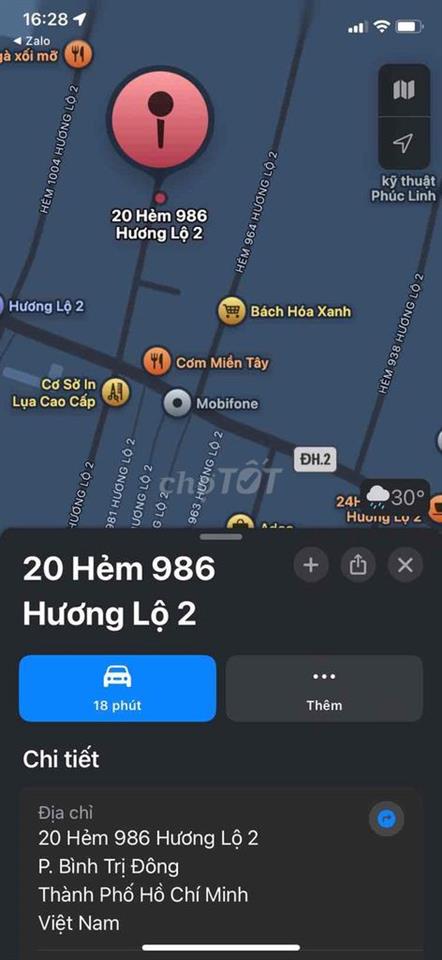 Lô 1000m (20x50) full thổ, hẻm xe hơi HL2 B.T,giá siêu tốt