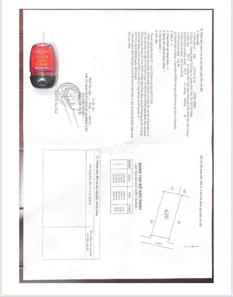 Lô 1000m (20x50) full thổ, hẻm xe hơi HL2 B.T,giá siêu tốt