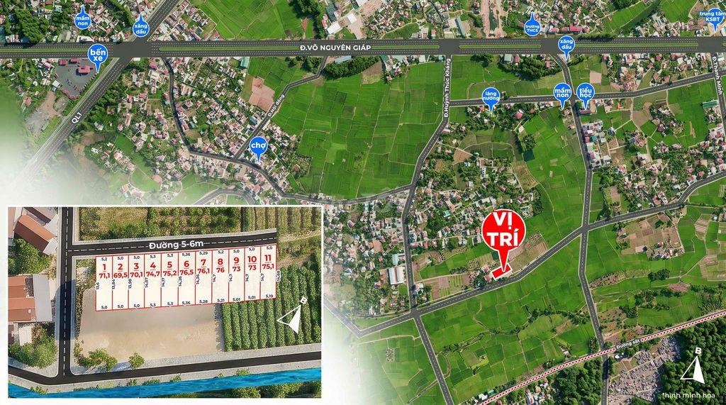 945 Triệu Đất Diên An Diên Khánh Cách Nha Trang 9km  ( Tặng GPXD Cho A