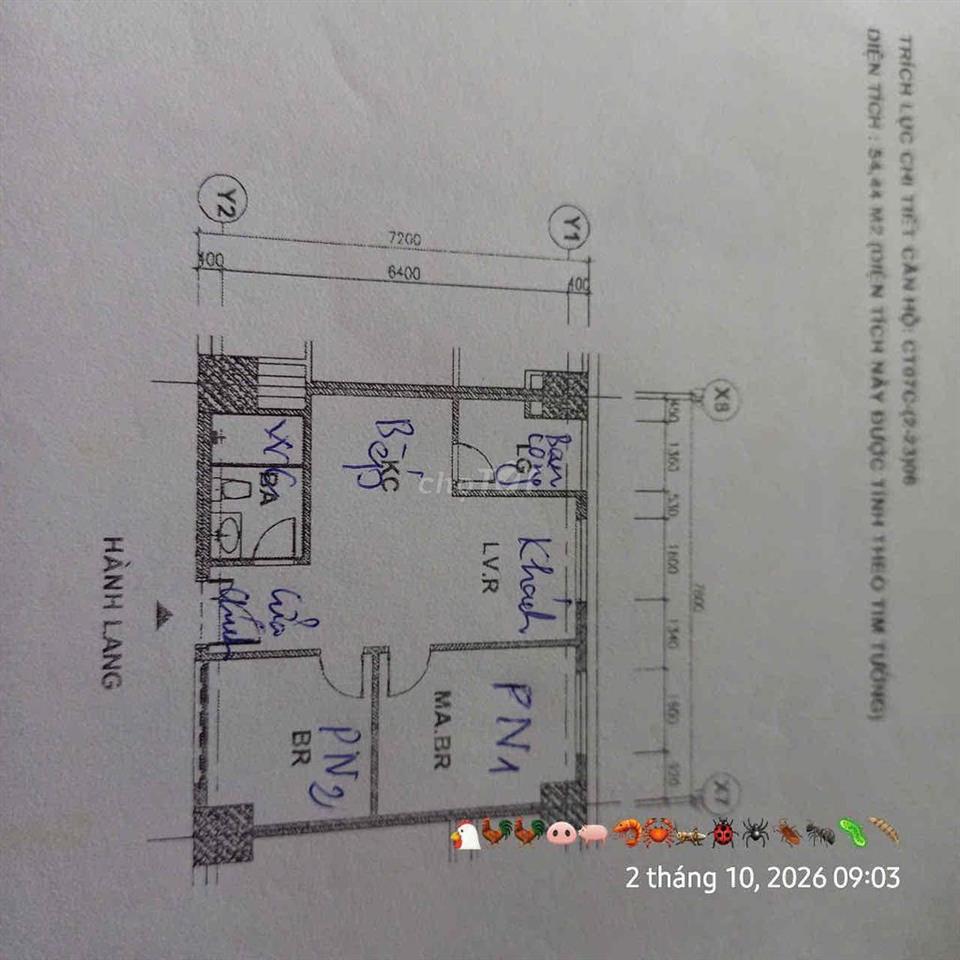 Chính chủ cho thuê chung cư Dương Nội